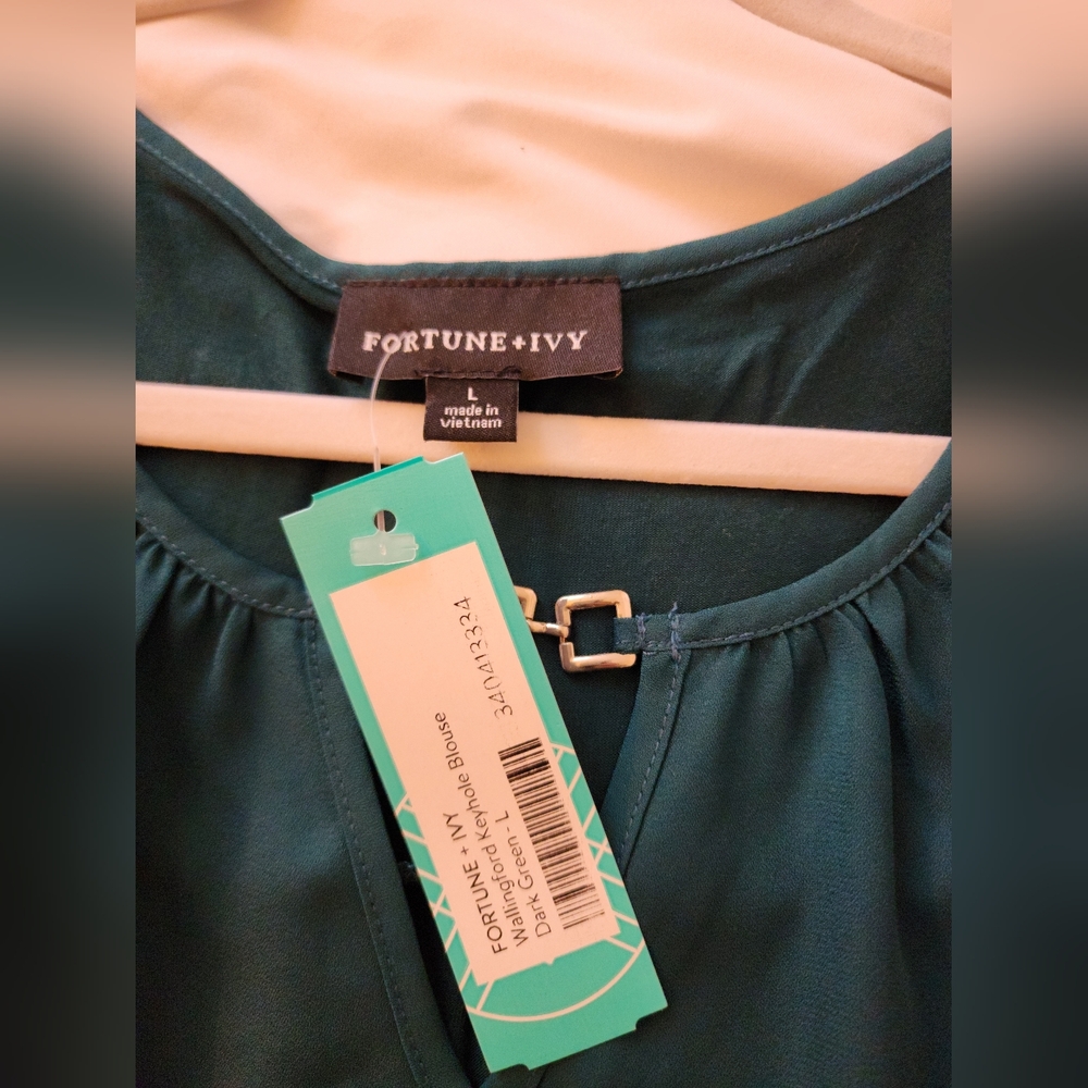 NWT Fortune & Ivy Kelly Green Blouse from Stitchfix - Picture 11 of 11